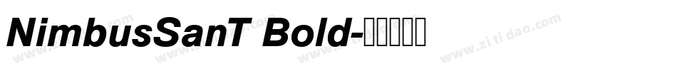NimbusSanT Bold字体转换